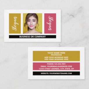 Personalised Photograph - Retro Style Business Card