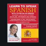 Personalised Photograph, Spanish Language Course Flyer<br><div class="desc">Personalised Photograph,  Spanish Language Course Advertising Flyers By The Business Card Store.</div>