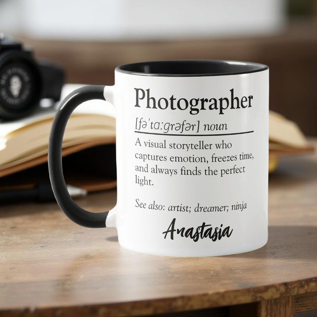 Personalised Photographer Definition Appreciation Mug (Creator Uploaded)