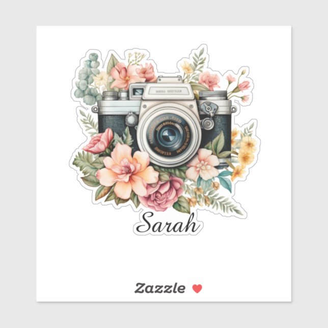 Personalised Photographer Sticker (Sheet)
