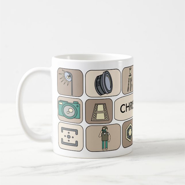 Personalised Photography coffee mug (BR) (Left)