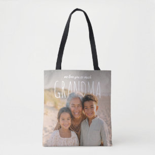 Personalised PhotoPop We Love You So Much Grandma Tote Bag