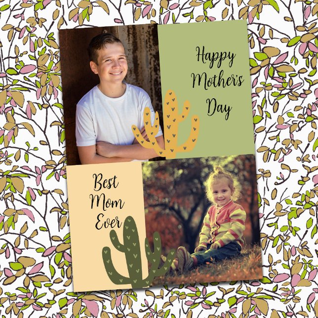 Personalised Photos Best Mum Ever Southwest Cactus (Creator Uploaded)