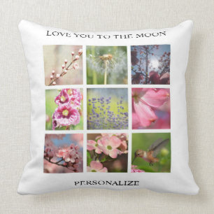 Personalised Photos Collage with Your Text Cushion