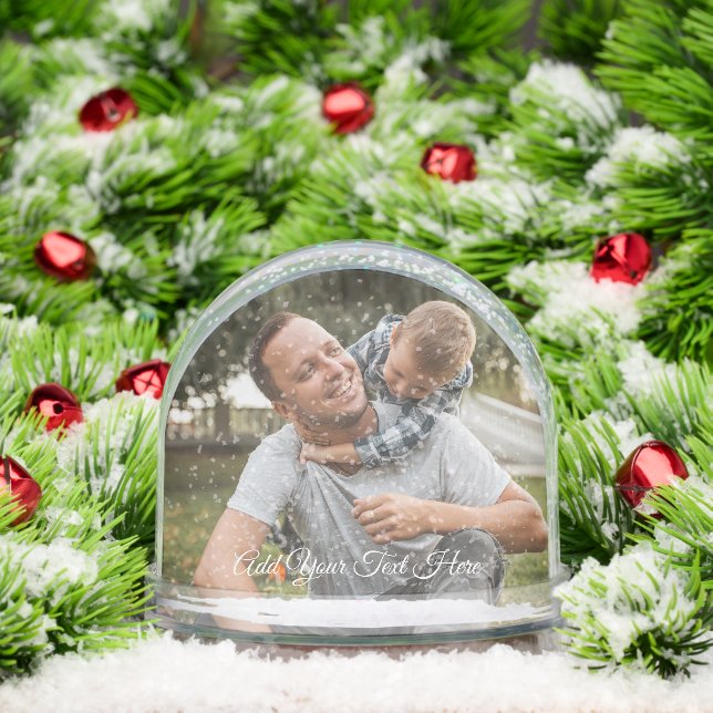 Personalised Photos Dome Snow Globe (Christmas)