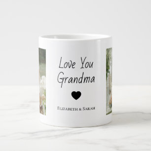 Personalised Photos & "Love You Grandma Large Coffee Mug