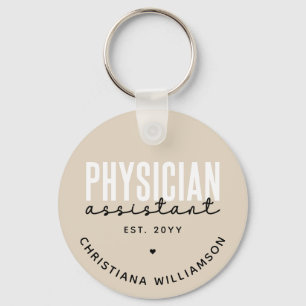 Personalised Physician Assistant PA Graduation Key Ring