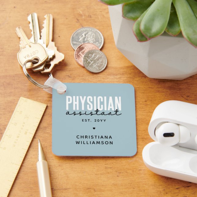 Personalised Physician Assistant PA Graduation Key Ring (Desk)