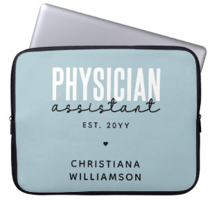 Personalised Physician Assistant PA Graduation Laptop Sleeve