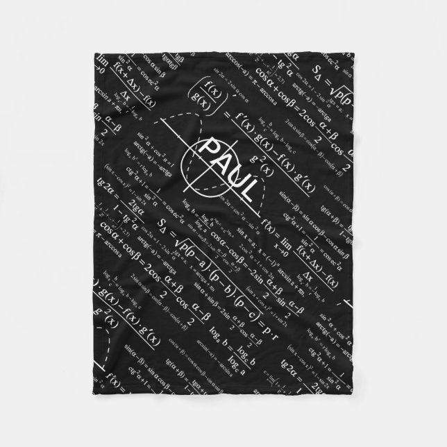 Personalised Physics Gifts for Physicists Fleece Blanket (Front)