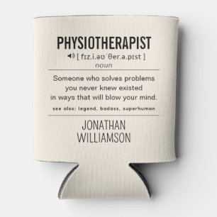 Personalised Physiotherapist Funny Can Cooler