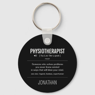 Personalised Physiotherapist Funny Key Ring