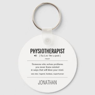 Personalised Physiotherapist Funny Key Ring