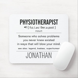 Personalised Physiotherapist Funny Mouse Pad