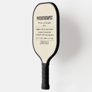Personalised Physiotherapist Funny Pickleball Paddle