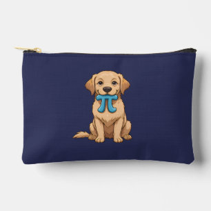 Personalised Pi Day Dog With Pi Symbol Accessory Pouch
