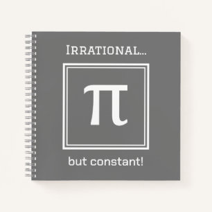 Personalised Pi Symbol, Math Lover Notebook