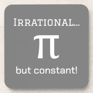 Personalised Pi Symbol Math Lover Teacher, Student Coaster