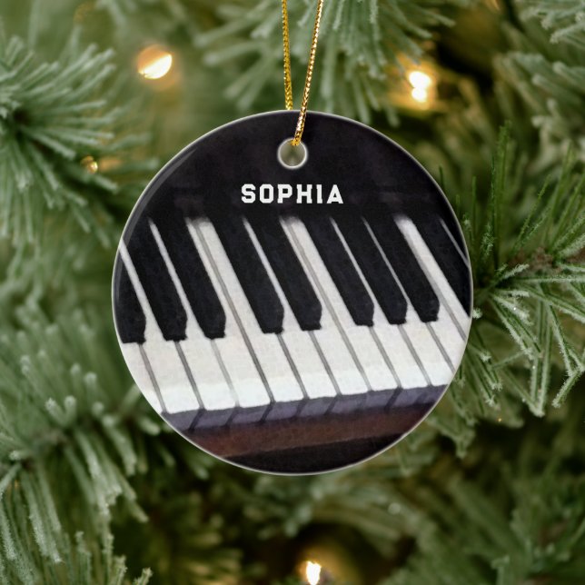 personalised piano collection ceramic ornament (Tree)