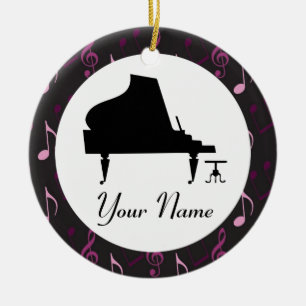 Personalised Piano Gift Music Ornament