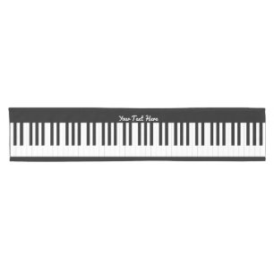 Personalised Piano Keyboard Keys Music Themed Short Table Runner