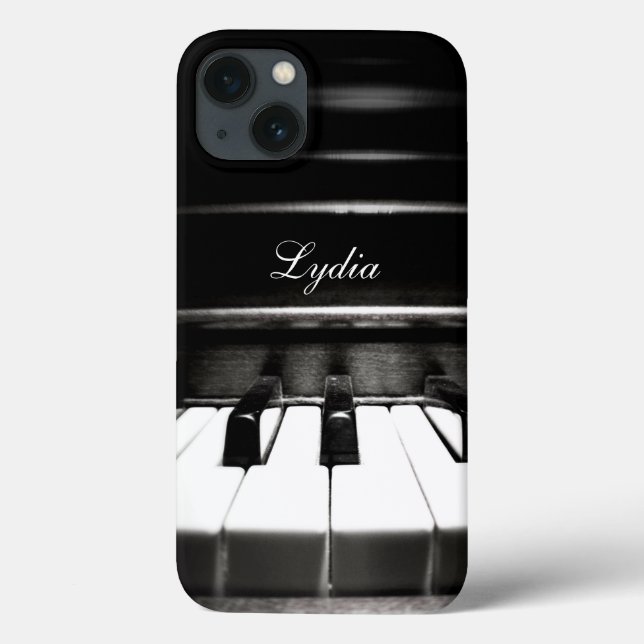 Personalised Piano Keyboard Music iPad Case (Back)