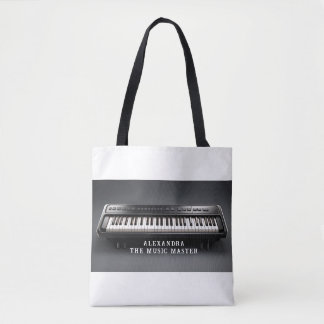 Personalised Piano Keyboard Tote Bag