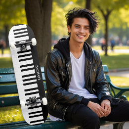 Personalised Piano Keys Music Musical Instrument Skateboard