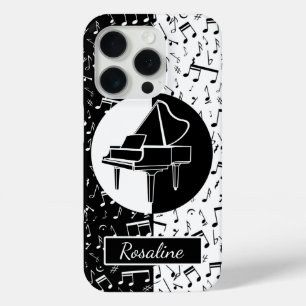 Personalised Piano lover art iPhone 15 Pro Case