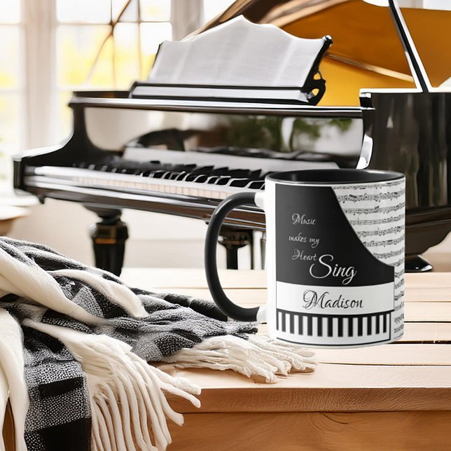 Personalised piano mug (Creator Uploaded)