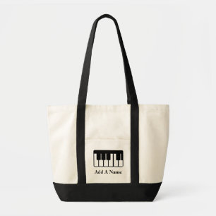 Personalised Piano Music Tote Bag Gift