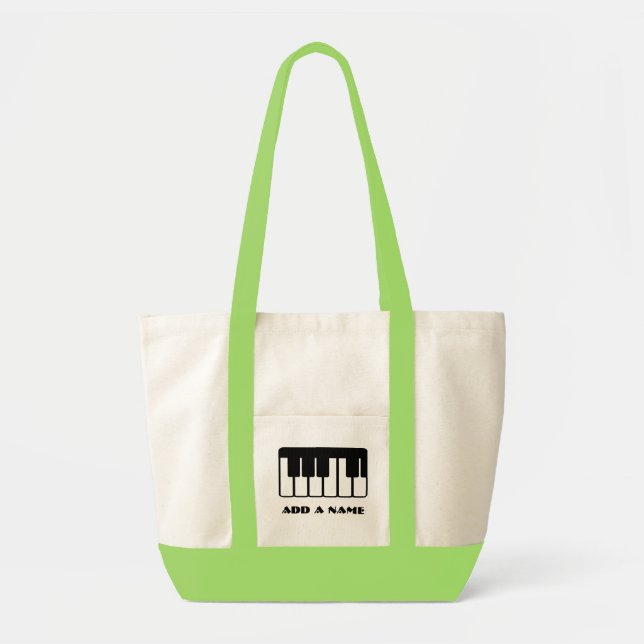 Personalised Piano Music Totebag Tote Bag (Front)