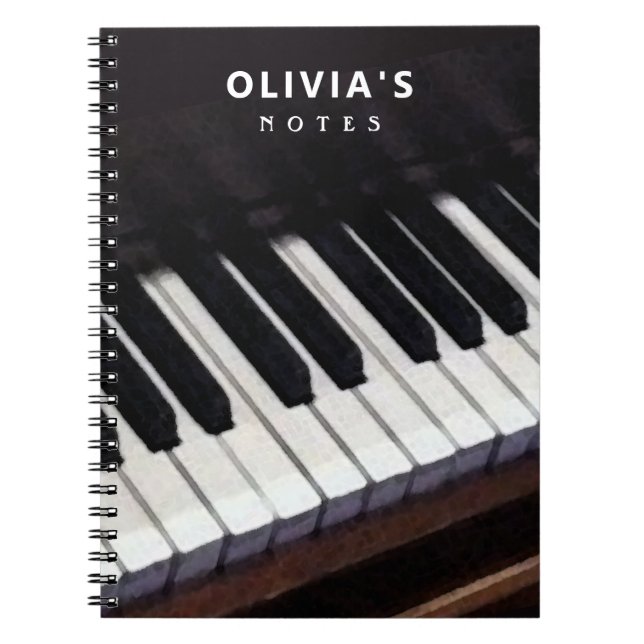 Personalised Piano Notebook (Front)