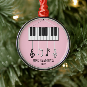 Personalised  Piano Teacher  Ornament