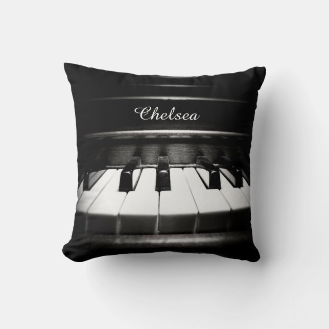 Personalised Piano Throw Pillow (Front)