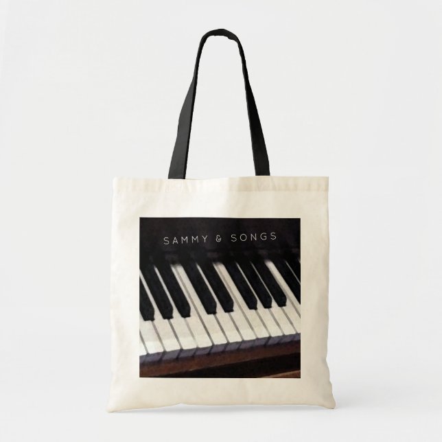 personalised piano tote bag (Front)
