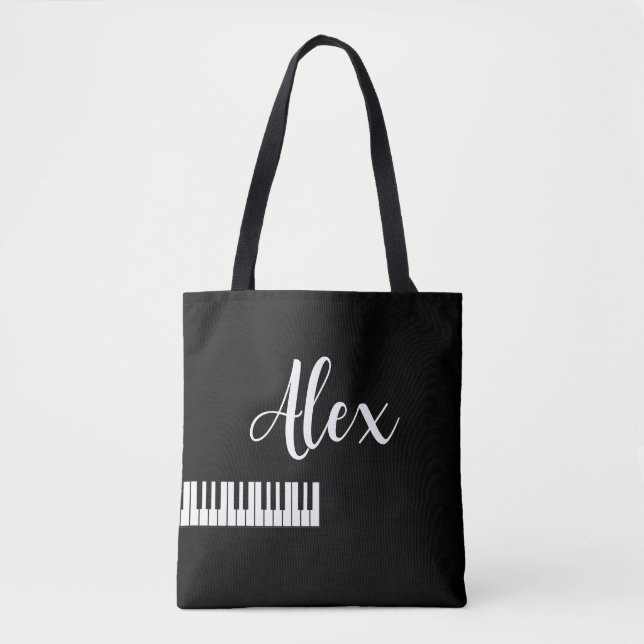 Personalised Piano  Tote Bag (Front)