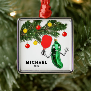 Personalised Pickleball 2025 Collectable Metal Ornament