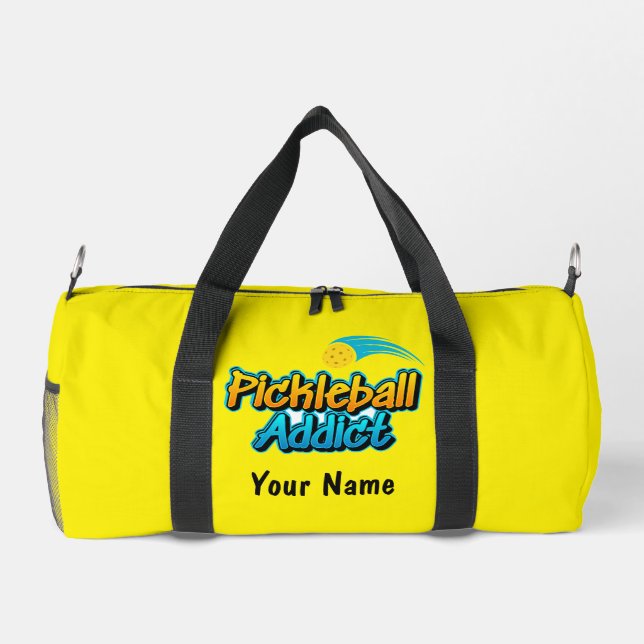 Personalised Pickleball Addict Duffle Bag (Back)