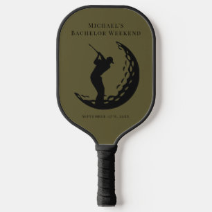 Personalised Pickleball Bachelor Golf Weekend Paddle
