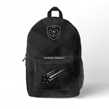 Personalised Pickleball Backpack Black