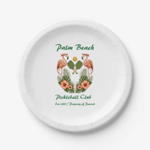 Personalised Pickleball Club Party Paper Plates