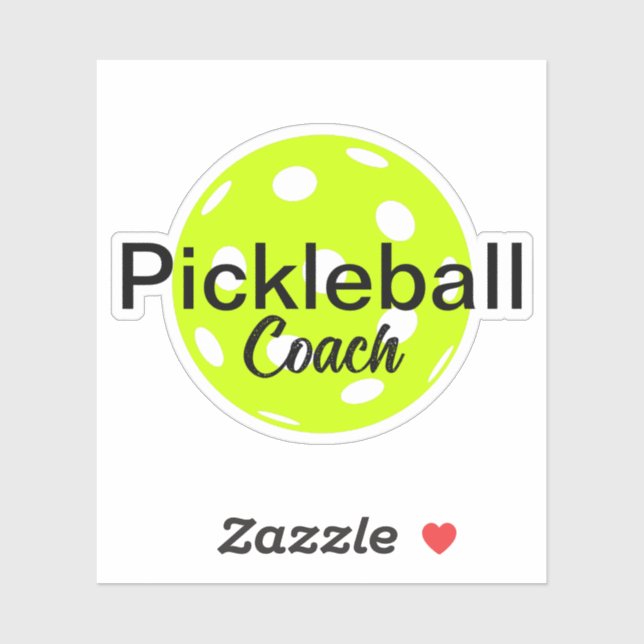Personalised Pickleball Coach Name (Sheet)
