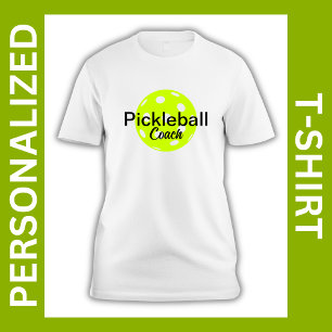 Personalised Pickleball Coach Name T-Shirt