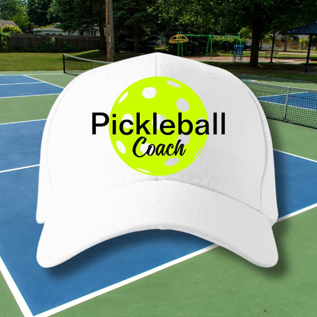 Personalised Pickleball Coach Name Trucker Hat (Personalized Pickleball Coach Hat)