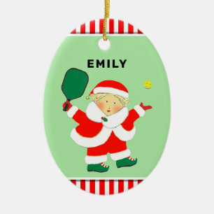 Personalised Pickleball Collectable Ceramic Ornament