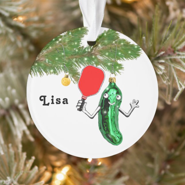 Personalised Pickleball Collectable Ornament (Tree)