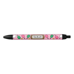 Personalised Pickleball Gift Black Ink Pen