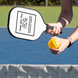 Personalised Pickleball Paddles, Paddle