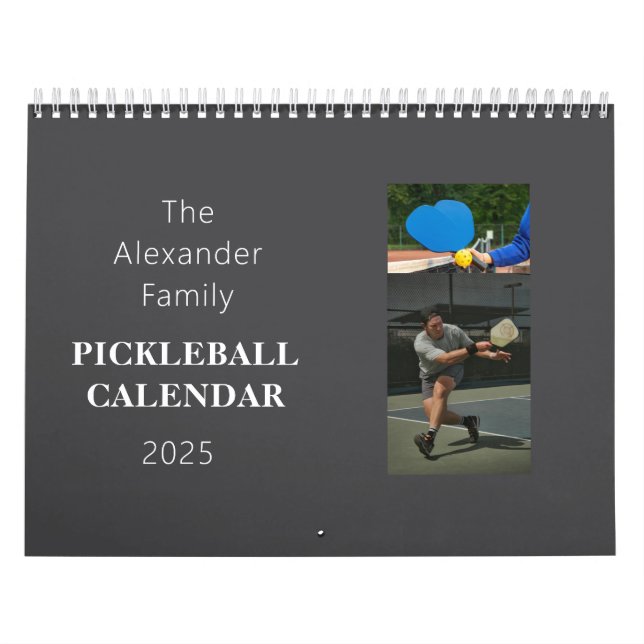 Personalised Pickleball Photo Calendar (Cover)